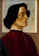 BOTTICELLI, Sandro Portrait of Giuliano de- Medici